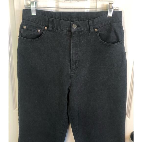 Lauren Jeans Co. Ralph Lauren Black Jeans Size 10 Straight Leg High Waisted Jean - Picture 2 of 7